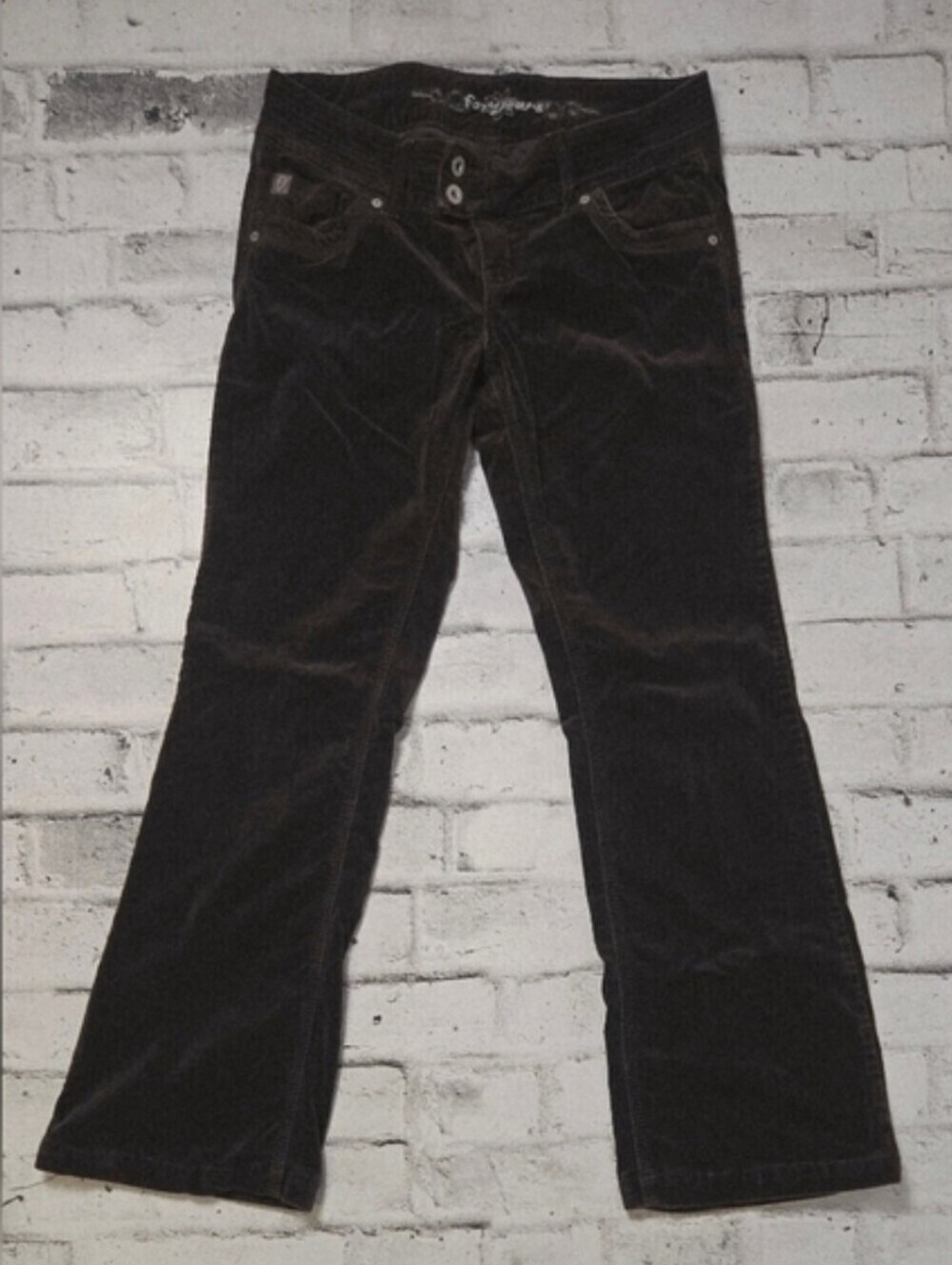 Vintage Foxy Jeans Brown Corduroy Low Rise Bootcut Pants Y2K 6/8